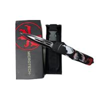 ราคา มีดสปริงตรงmicrotech สีแดง และสีดำลายสวย มีดสปริงออโต้ มีดพับเดินป่า (21324343344)
