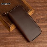 ราคา กระเป๋าสตางค์หนังแท้ ใบยาว รุ่นซิปรอบ หนังวัวแท้ 100 ใส่โทรศัพท์มือถือได้ กระเป๋าผู้ชาย หนังอย่างดี ผลิตจากโรงงานไทย (21535257787)