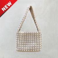 ราคา knit พร้อมส่ง กระเป๋าถัก สไตล์มินิมอล Tote bag handmade 100 (20600327182)