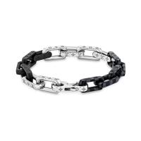 ราคา Louisˉฝึกหัดสร้อยคอสำหรับผู้หญิงและผู้ชายลดราคาของแท้2022ใหม่ Lvหลากสีสร้อยข้อมือผู้หญิงสร้อยคอคู่สีดำและสีขาวสร้อยข้อมือเหล็กไ (20085306597)