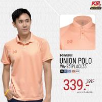 ราคา ใหม่ล่าสุด WARRIX รุ่น UNION เสื้อโปโลวอริกซ์สีล้วน WA 231PLACL33 สีพีช ม่วง ขาว แดง ดำ กรมท่า น้ำเงิน ส้มอ่อน (19470989811)