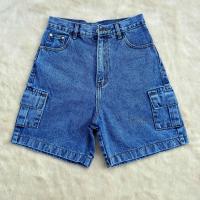 ราคา กางเกงยีนส์ขาสั้น กางเกงยีนส์คาร์โก้ เอวสูง ทรงเท่ๆไม่สั้นมาก มีสีสโนว์ดำ สโนว์ฟ้า (21533020757)