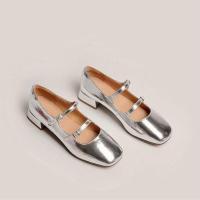 ราคา CODD Giày Cao Gót Mũi Vuông Màu Bạc Mùa Hè Có Khóa Đôi Dày Dặn Cho Nữ mary jane CVB (21511267373)
