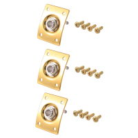 ราคา 3X Square Style Jack Plate Guitar Bass Jack 1 4 Output Input Jack Socket for Electric Guitar Parts Accessories Gold (21760917271)