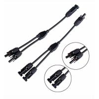 ราคา MC4 สายไฟ ขนานแผงโซล่าเซลล์ แบบตัว Y เข้า 2 ออก 1 MC4 connector cable photovoltaic IP67 หัวต่อสายไฟ โซล่าเซลล์ ใช้ขนานแผงโซล่าเซลล์ได้ 2 แผง ปลั๊กไฟโซลาเซล (5200912538)
