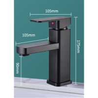 ราคา ก๊อกผสมร้อนเย็น ก๊อกเดี่ยวอ่างล้างหน้าแบบก้านโยก ก๊อกน้ำอ่างล้างหน้า ก๊อกรูเดี่ยวทรงเหลี่ยม น้ำเย็นเพียงอย่างเดียว ก๊อกน้ำร้อนเย็น 2 in 1 (21829086427)