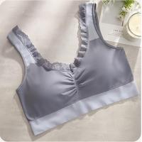 ราคา Sport Bra BN8824 สปอร์ตบราไซส์ใหญ่ แต่งขอบลูกไม้ หวานๆ สำหรับสาวอวบ อก 38 60 (20577937362)