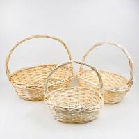 ราคา ตะกร้าหวาย ใส่ผักผลไม้ กระเช้าใส่ของขวัญ หูหิ้วเปีย แข็งแรง เหมาะสำหรับให้เป็นของขวัญ (21639983291)