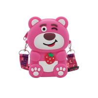 ราคา กระเป๋าใส่เหรียญ กระเป๋าสะพายไหล่ ซิลิโคน ลายการ์ตูนหมีสตรอเบอร์รี่น่ารัก สําหรับเด็ก (21564026915)