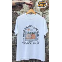 ราคา เสื้อยืดคลาสสิคลายวินเทจ เสื้อยืดแนวเท่ห์ๆ สีขาว (9252710345)