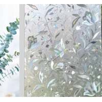 ราคา สติกเกอร์เคลือบด้านแบบไฟฟ้าสถิตปราศจากกาวขนาด45ซม 200ซม 3D ใช้เลเซอร์สีหินใสสติกเกอร์กระจกทึบแสงแนะนำ (21164394235)