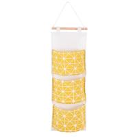ราคา N21 Hanging storage bag กระเป๋าแขวนผนัง ตะกร้าเก็บของติดผนัง ถุงเก็บของ ที่เก็บของแบบแขวน 3ช่อง (12752340445)