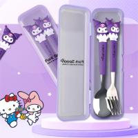 ราคา Cupcake ชุดช้อนส้อมสแตนเลสลายการ์ตูนน่ารัก hellos kittys kuromis ช้อนส้อมเครื่องใช้บนโต๊ะอาหารอุปกรณ์การเรียนของเด็ก (21484192638)