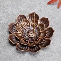 ราคา กระถางธูปโลหะผสม แผ่นรองที่วางไม้เบิร์นเนอร์ธูปอัลลอยจานเผาผอบกำยานรูปดอกบัวแบบม้วนสำหรับศาสนาพุทธ (21762049397)