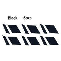 ราคา SENSET 6pcs ใหม่ ปฏิบัติ สะท้อนแสง สติกเกอร์ขอบล้อ สติกเกอร์ยาง แหวนขอบล้อ รูปลอกล้อรถ (21391206014)