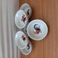 ราคา ถ้วยน้ำจิ้มขนาด 3 นิ้ว เซรามิคลายไก่ จำนวน 6 ใบต่อชุด (21686870022)