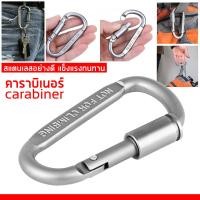 ราคา คาราบิเนอร์ ห่วงอลูมิเนียมอัลลอย คาราบิเนอร์ CARABINER ห้อยกระเป๋าอุปกรณ์สำหรับกลางแจ้งชุดห่วงคาราบิเนอร์ไว้ล็อคล็อคสกรูตะขอเกี่ยว (12972277687)