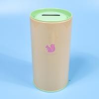 ราคา CHEF MADE Round tinplate piggy bank creative cartoon piggy bank pen holder student gift prizes metal packaging round jar (21519557627)