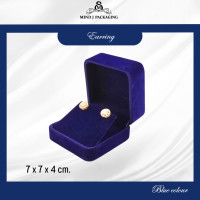 ราคา กล่องกำมะหยี่ Premium Jewelry Box สีน้ำเงิน กล่องผ้ากำมะหยี่ กล่องใส่เครื่องประดับ กล่องใส่สร้อย กล่องใส่แหวน (19007396631)