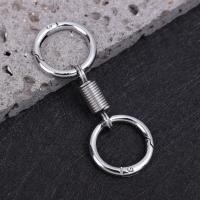 ราคา 2ชิ้นพวงกุญแจสปริงพับเก็บได้โลหะหัวเข็มขัดคาราบิเนอร์แหวนวงกลมรูปตัวโอพวงกุญแจคาราบิเนอร์เข็มขัดคลิปพวงกุญแจขอเกี่ยวป้องกันการสูญหาย (21224747581)