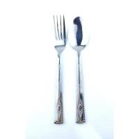 ราคา ช้อนส้อมสแตนเลสปลายตรง เกรด A เนื้อหนา ช้อนส้อม ช้อนสแตนเลส ช้อนทานข้าว ช้อนสแตนเลสสีเงิน ราคาโรงงาน (14938242907)