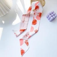 ราคา ใหม่ผลไม้ผ้าไหมผ้าพันคอริบบิ้นยาวป่าตกแต่งผ้าพันคอขนาดเล็กแถบคาดศีรษะหญิงผูกผมล้างหน้าh eadband (19892234352)