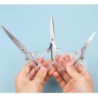 ราคา กรรไกรสแตนเลสใส 3ขนาด กรรไกรอเนกประสงค์ กรรไกรตัดกระดาษ CUT 004 (19675101931)