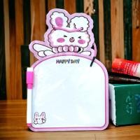 ราคา กระดานไวท์บอร์ด แถมปากกา ไวท์บอร์ด 2ด้าน น่ารัก การ์ตูน M0022 สำหรับเด็ก ของเล่น ลบได้ ด้านหลังมีตาราง แผ่นไวท์บอร์ด (21721056651)