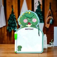 ราคา กระดานไวท์บอร์ด แถมปากกา ไวท์บอร์ด 2ด้าน น่ารัก การ์ตูน M0022 สำหรับเด็ก ของเล่น ลบได้ ด้านหลังมีตาราง แผ่นไวท์บอร์ด (21721056653)