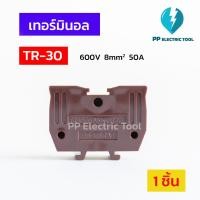 ราคา เทอร์มินอล Terminal เทอร์มิมอลต่อสายแบบใส่รางตัวซี TR 10TR 20TR 30TR 60TR 100TR 200 600V PPElectrictool พีพี (21192242783)