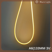 ราคา Warm Light 3V 133mm 300mm EDISON หลอดไฟ LED filament ชิ้นส่วนหลอดไฟ WARM White DIY หลอดไส้อุปกรณ์เสริม DIODE FLEXIBLE filament (21468401303)