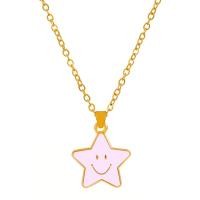 ราคา MIAOYA Fashion Jewelry Shop จี้รูปดาวห้าแฉกสำหรับสุภาพสตรี สร้อยคอออกแบบหน้ายิ้มสำหรับคู่รัก ของขวัญวันเกิดที่สวยหรู (15760104302)