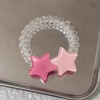 ราคา ยางรัดผม โปร่งใสยางรัดผมเกลียว ความยืดหยุ่นสูง สายคาดผมสไตล์เกาหลีที่ทันสมัย รูปแบบดาวน่ารัก MIMOON (21444966791)