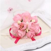 ราคา ส่งได้ทันที แดง เขียวครีม ชมพู แดงทอง ฟ้าขาว ครีมเหลือง ดอกไม้ข้อมือข้อมือเพื่อนเจ้าสาว (19807165998)