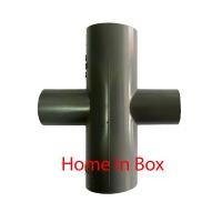 ราคา สี่ทางพีวีซี PVC เกษตรสีเทา 2 x 3 4 สองนิ้วลดหกหุน ตราช้าง SCG คุณภาพเยี่ยม (16045844592)