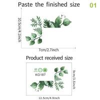 ราคา New Production ตกแต่งบ้านสไตล์ดีไอวายสติกเกอร์ติดสวิตช์ลายดอกไม้ต้นปาล์มเขตร้อนรูปลอกติดผนังใบไม้สีเขียวกุหลาบดอกโบตั๋น (19794280342)