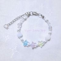 ราคา กำไลลูกปัด กำไลข้อมือลูกปัดน่ารัก สร้อยข้อมือลูกปัดมีโซ่ปรับขนาด (21562047298)