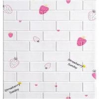 ราคา ถูกสุด พร้อมส่ง วอลเปเปอร์ wallpaper วอลล์เปเปอร์ลายการ์ตูน มีกาวในตัว วอลเปเปอร์ สามมิติ 3D wallpaper ติดผนัง แผ่นติดผนัง (17238848113)