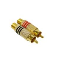 ราคา 1คู่ ปลั๊กRCA หัวสีทอง ท้ายสปริง สีดำ แดง (14122197546)