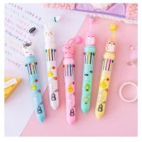 ราคา ปากกาลูกลื่น 4 สี ปากกาหลายสี ปากกาแบบกด ปากกาหัวการ์ตูน ปากกา ปากกาแฟนซี ปากกาน่ารัก เครื่องเขียน คละสี (16810081227)