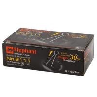 ราคา คลิปดำ คลิปหนีบกระดาษ ตราช้าง Elephant รุ่น E112 E111 E110 E109 และ E108 12 ชิ้นต่อกล่อง (12522956921)