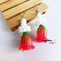 ราคา ร้านไทย ต่างหูพวงมาลัย ต่างดอกไม้ ต่างหูสงกรานต์ ต่างหูมินิมอล ต่างหูเกาหลี (21476010797)