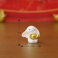 ราคา A030 ตุ๊กตาจิ๋ว ตุ๊กตุ่นจิ๋ว ชุดคู่กระต่ายนำโชค ปีกระต่าย สำหรับตกแต่งสวนถาด แต่งสวนจิ๋ว แต่งบ้าน ของขวัญ (16942966039)
