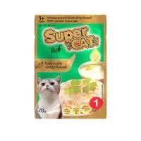ราคา 70g อาหารแมว Super Cat ซุปเปอร์แคท อาหารเปียกแมว ขนมแมว เพ้าซ์แมว คุณภาพสูง เพิ่มทอรีน โอเมก้า3 อร่อยดีต่อสุขภาพ ซอง70g (11159000171)