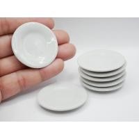 ราคา จานเซรามิคจิ๋ว สีขาว ราคา ชิ้น จานจิ๋ว ของจิ๋ว ของตกแต่ง บ้านตุ๊กตา (21424554540)