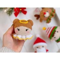 ราคา ไม่ใช่งานสำเร็จ แพทเทิร์นโครเชต์ ตุ๊กตาคริสมาส แพทเทิร์นพวงกุญแจ (21551181733)