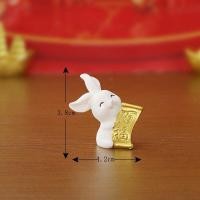 ราคา A030 ตุ๊กตาจิ๋ว ตุ๊กตุ่นจิ๋ว ชุดคู่กระต่ายนำโชค ปีกระต่าย สำหรับตกแต่งสวนถาด แต่งสวนจิ๋ว แต่งบ้าน ของขวัญ (16942966041)