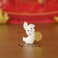 ราคา A030 ตุ๊กตาจิ๋ว ตุ๊กตุ่นจิ๋ว ชุดคู่กระต่ายนำโชค ปีกระต่าย สำหรับตกแต่งสวนถาด แต่งสวนจิ๋ว แต่งบ้าน ของขวัญ (16942966038)
