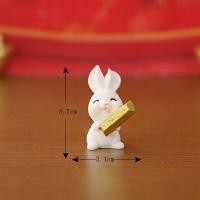 ราคา A030 ตุ๊กตาจิ๋ว ตุ๊กตุ่นจิ๋ว ชุดคู่กระต่ายนำโชค ปีกระต่าย สำหรับตกแต่งสวนถาด แต่งสวนจิ๋ว แต่งบ้าน ของขวัญ (16942966036)