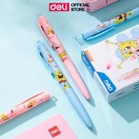 ราคา ปากกาลูกลื่น Deli ลายการ์ตูนสปองบ๊อบ spongebob ลิขสิทธิ์แท้ หมึกน้ำเงิน ขนาดเส้น 0 7 mm หมึกไหลสม่ำเสมอ เขียนลื่น เส้นคมชัด จับถนัดมือ คละสี 1 แท่ง (21471525779)